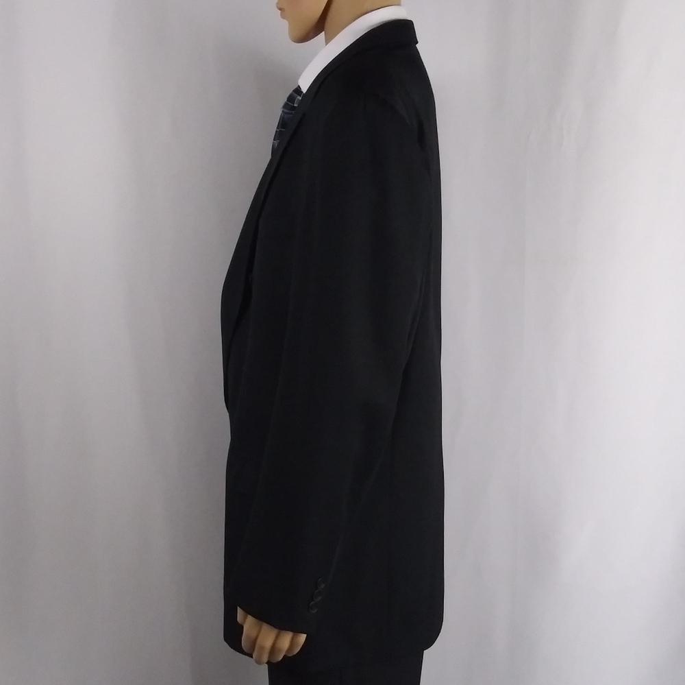 Bachrach black wool sport jacket men's size 44R. - Picture 5 of 8